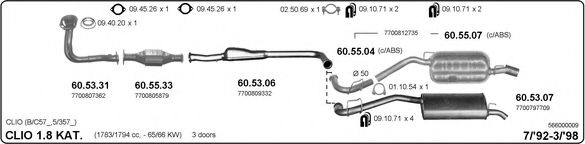 566000009 IMASAF Exhaust System