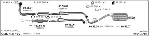 566000010 IMASAF Exhaust System