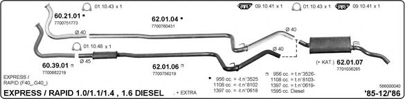 566000040 IMASAF Exhaust System