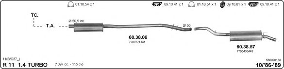 566000138 IMASAF Exhaust System