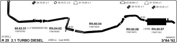 566000222 IMASAF Exhaust System