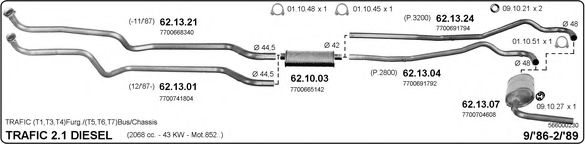 566000230 IMASAF Exhaust System Exhaust System