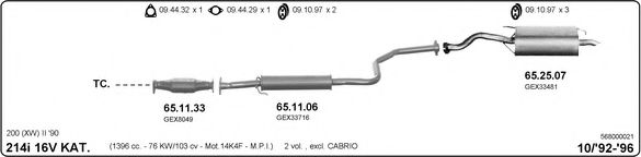 568000021 IMASAF Exhaust System