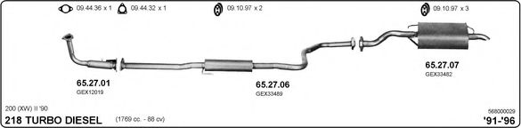 568000029 IMASAF Exhaust System Exhaust System