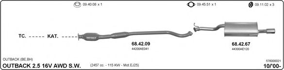 576000021 IMASAF Exhaust System