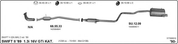 577000010 IMASAF Exhaust System Exhaust System
