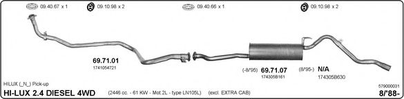 579000031 IMASAF Exhaust System