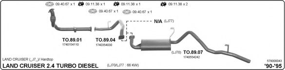 579000043 IMASAF Exhaust System