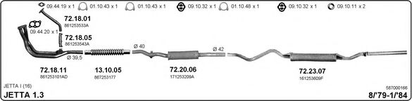 587000166 IMASAF Exhaust System Exhaust System
