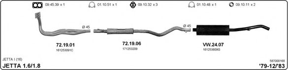 587000168 IMASAF Exhaust System