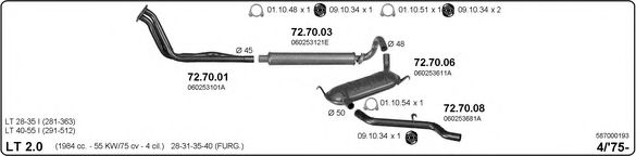 587000193 IMASAF Exhaust System