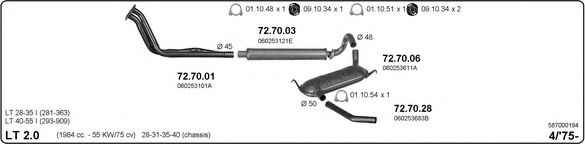 587000194 IMASAF Exhaust System