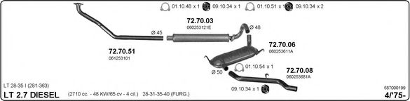 587000199 IMASAF Exhaust System