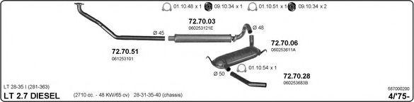 587000200 IMASAF Exhaust System Exhaust System