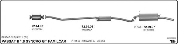 587000236 IMASAF Exhaust System Exhaust System