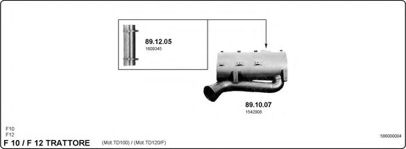 586000004 IMASAF Exhaust System