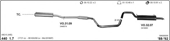 586000056 IMASAF Exhaust System