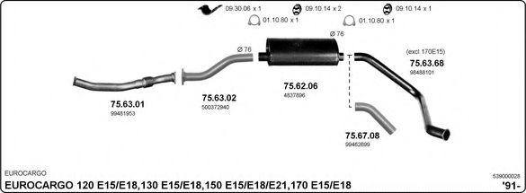 539000028 IMASAF Exhaust System
