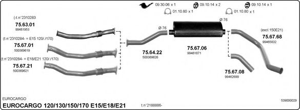 539000029 IMASAF Exhaust System
