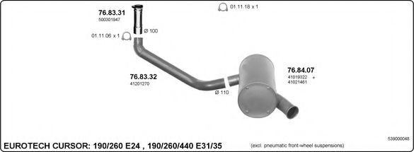 539000048 IMASAF Exhaust System