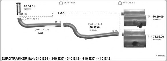 539000053 IMASAF Exhaust System
