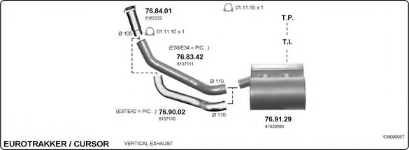 539000057 IMASAF Exhaust System Exhaust System