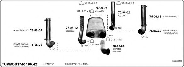 539000070 IMASAF Exhaust System