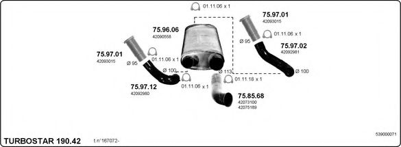 539000071 IMASAF Exhaust System