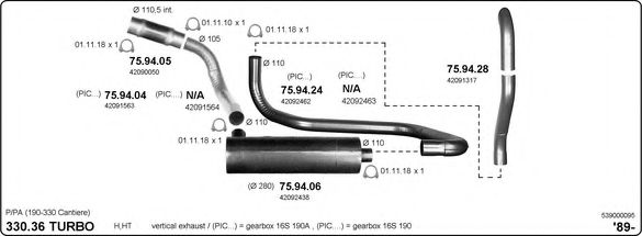 539000095 IMASAF Exhaust System