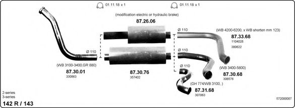 572000007 IMASAF Exhaust System Exhaust System