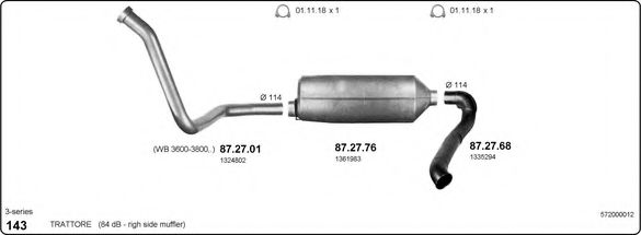 572000012 IMASAF Exhaust System