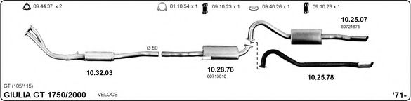 502000032 IMASAF Exhaust System
