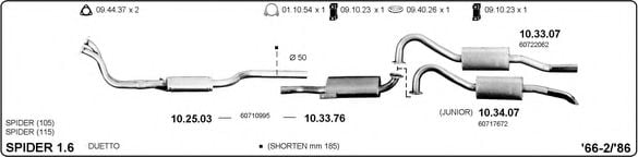 502000044 IMASAF Exhaust System
