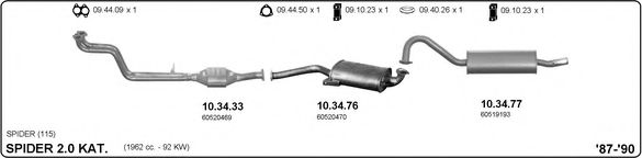 502000047 IMASAF Exhaust System