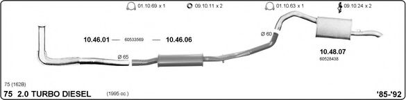 502000107 IMASAF Exhaust System