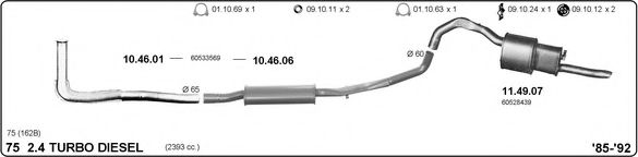 502000108 IMASAF Exhaust System
