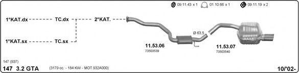 502000138 imasaf Exhaust System Exhaust System