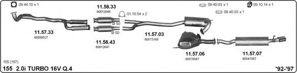 502000148 IMASAF Exhaust System