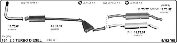 502000192 IMASAF Exhaust System Exhaust System