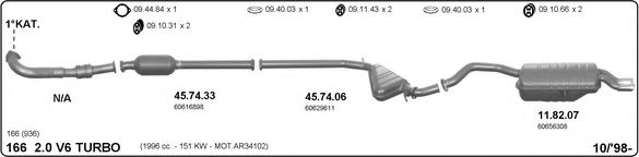 502000195 imasaf Exhaust System Exhaust System