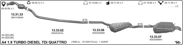 504000038 IMASAF Exhaust System