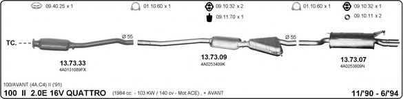 504000158 IMASAF Exhaust System Exhaust System