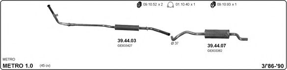 505000007 IMASAF Exhaust System Exhaust System