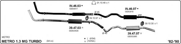 505000011 IMASAF Exhaust System