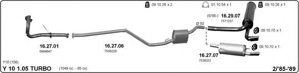 834000013 IMASAF Exhaust System