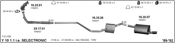 834000018 IMASAF Exhaust System