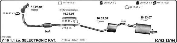834000020 IMASAF Exhaust System