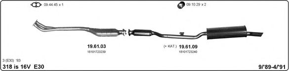 511000020 IMASAF Exhaust System Exhaust System