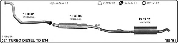 511000081 IMASAF Exhaust System