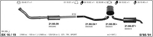 514000035 IMASAF Exhaust System Exhaust System